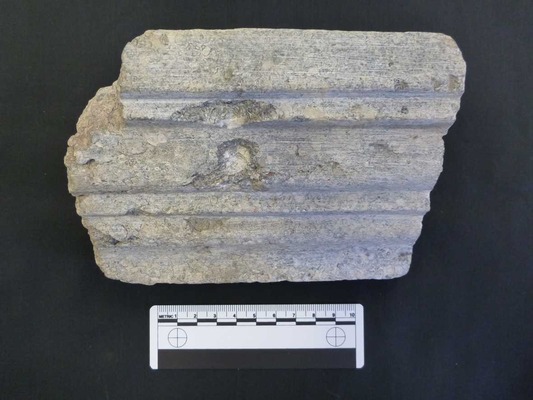 Lincoln Castle cornice fragment, face
